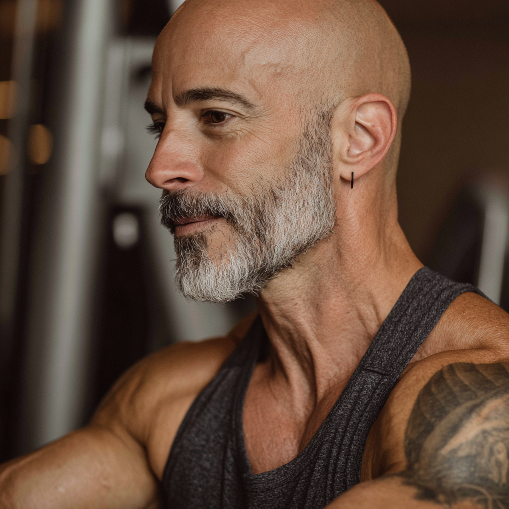 Experienced 52 years old fitness professionals working with 50 years old clients in a supportive environment